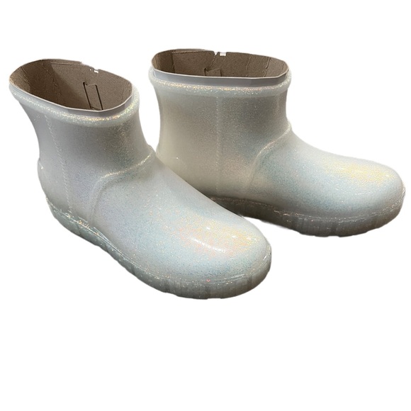 UGG Glittery White Ankle Boots K Drizlita glitter - Picture 2 of 4